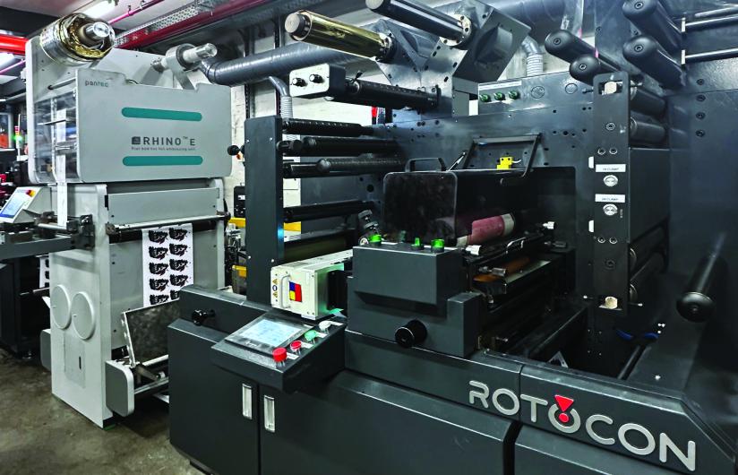ROTOCON’s CHROME RDF 340 and Pantec’s RHINO E flatbed finishing system.